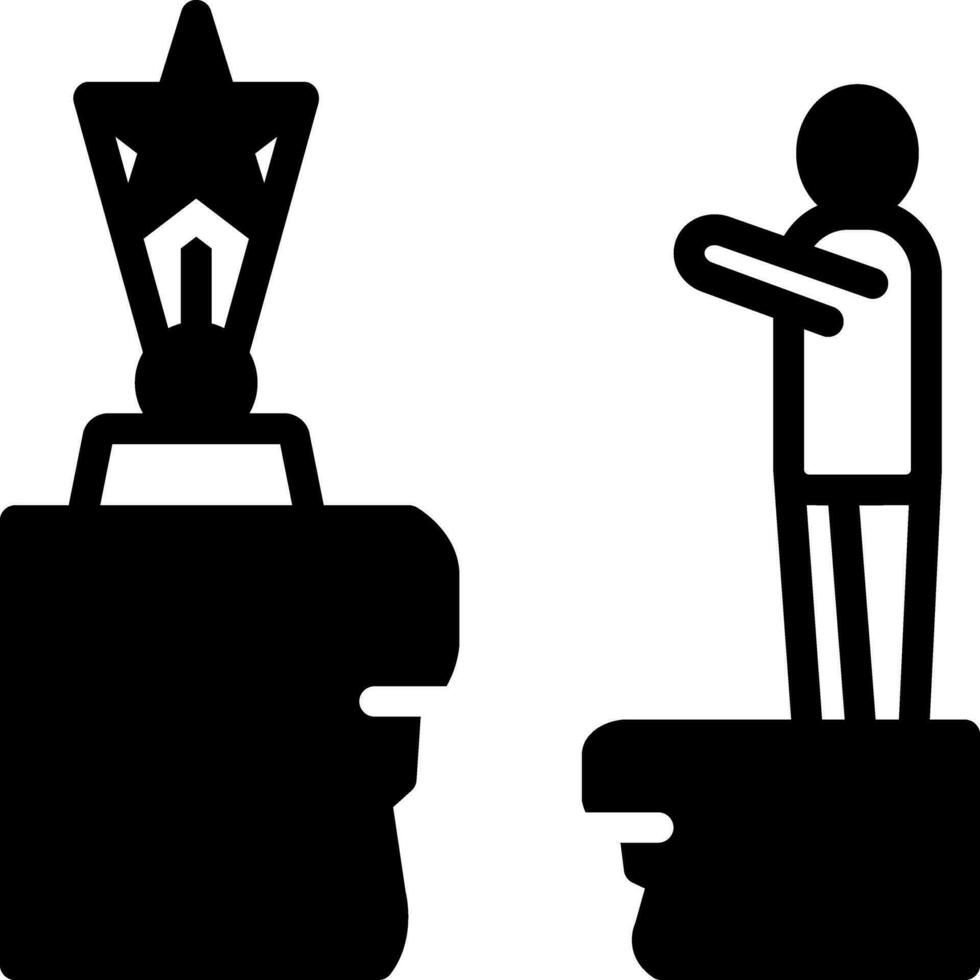 solid icon for intend vector