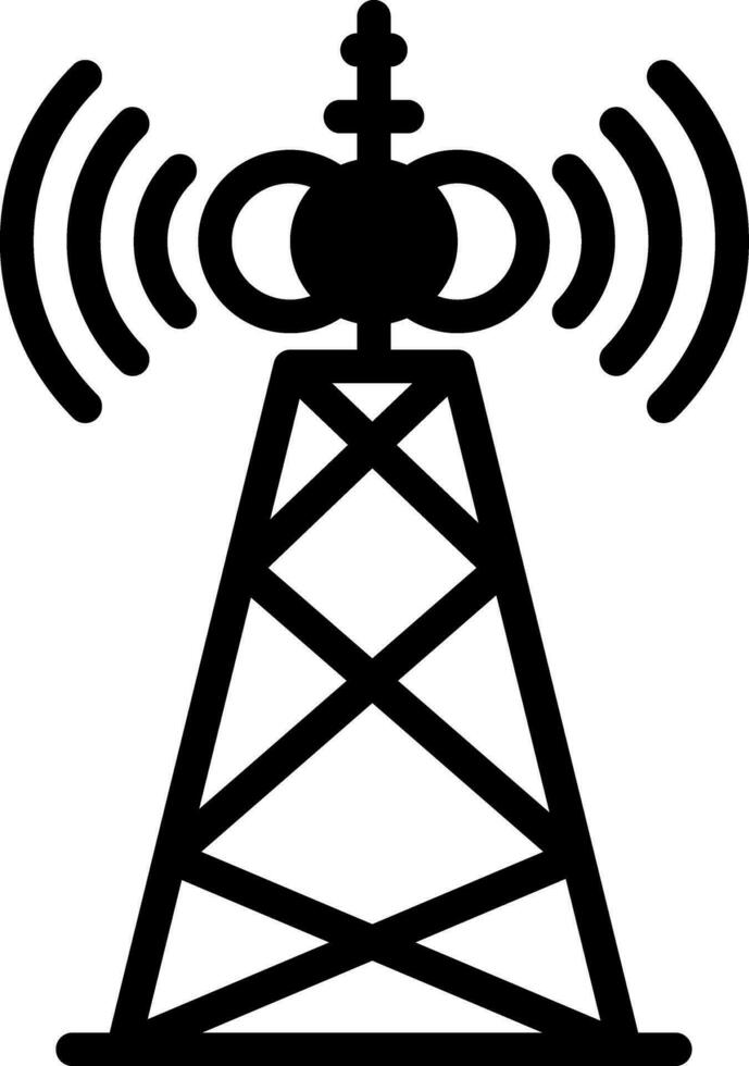 sólido icono prohibir la transmisión vector