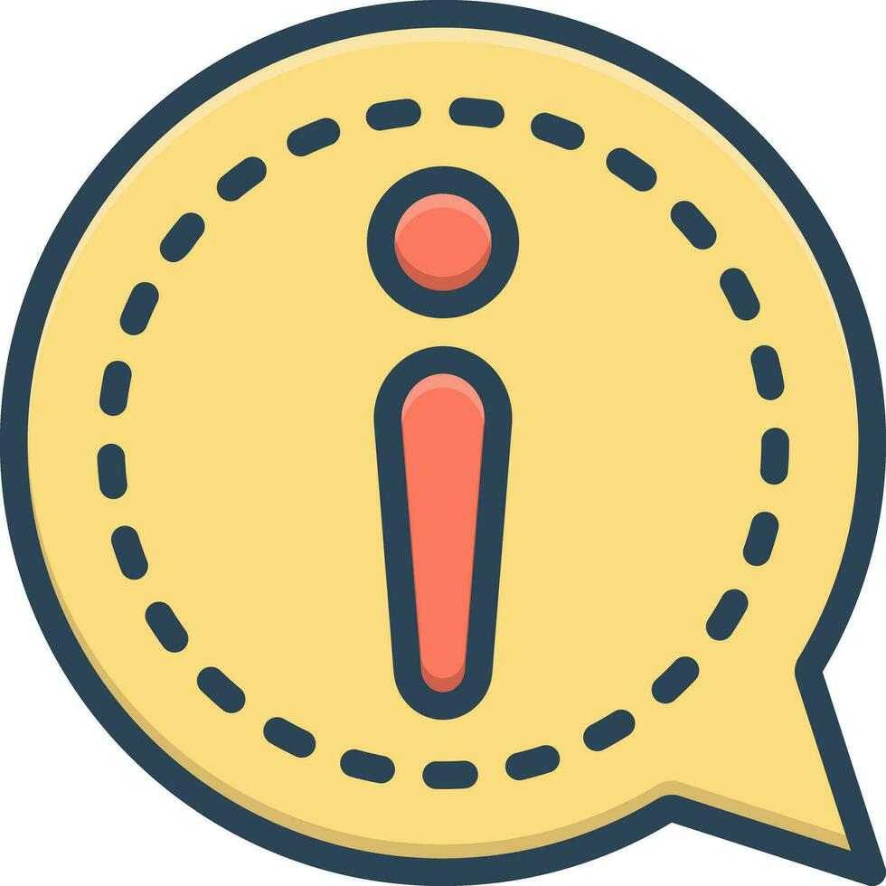 color icon for about vector