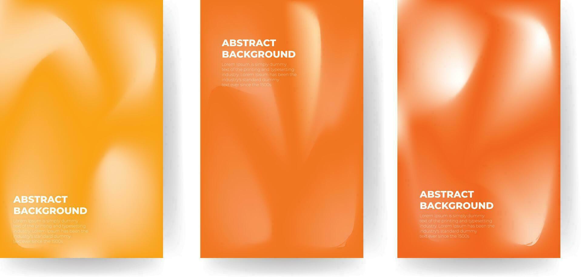 Orange fluid wave Background, vector