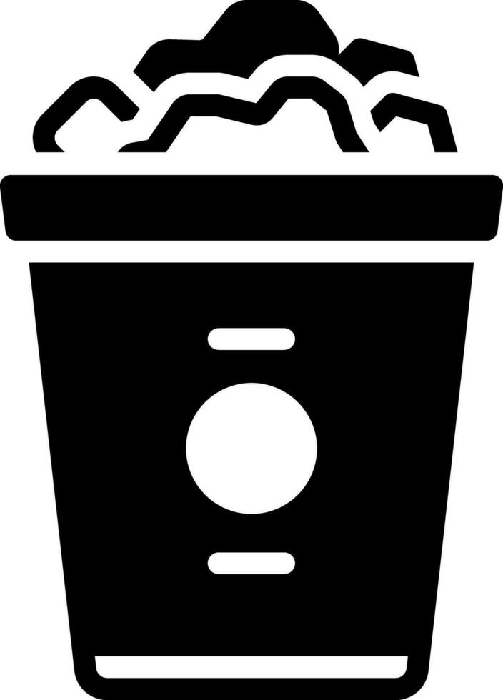 solid icon for junk vector