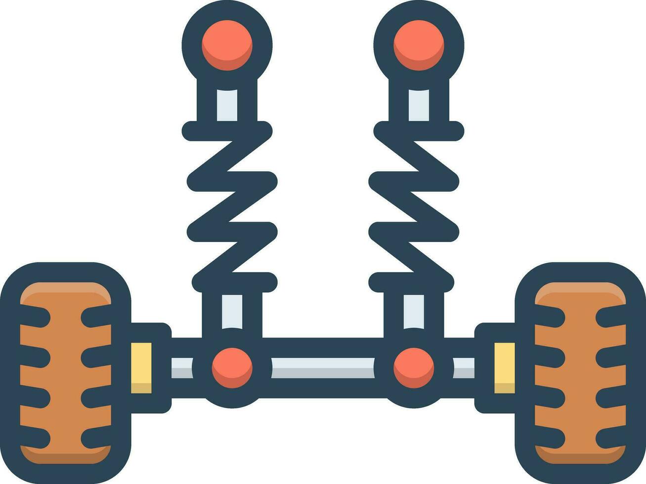 color icon for suspension vector