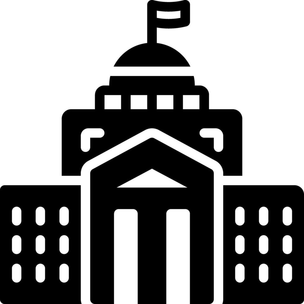 solid icon for federal vector