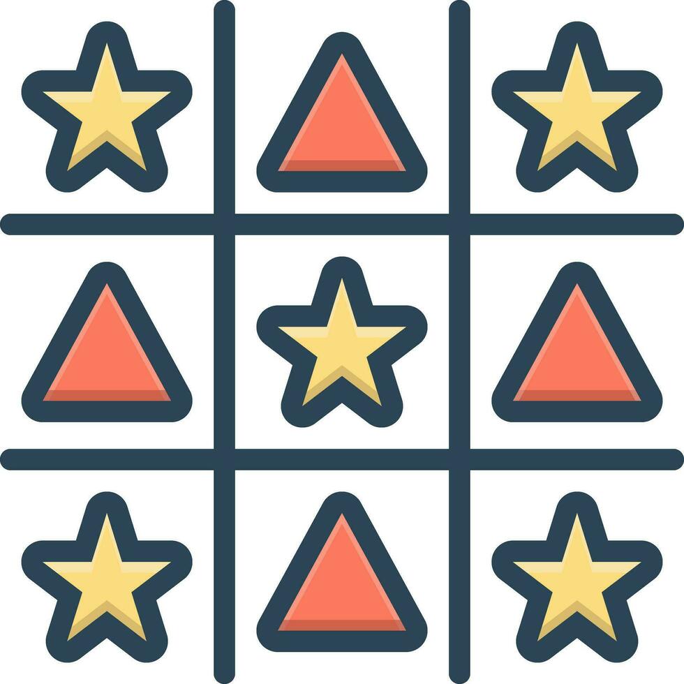 color icon for ought vector
