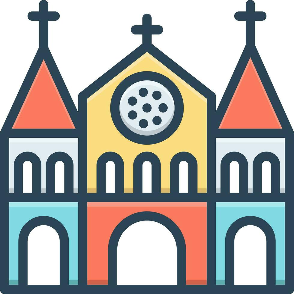color icon for notre vector