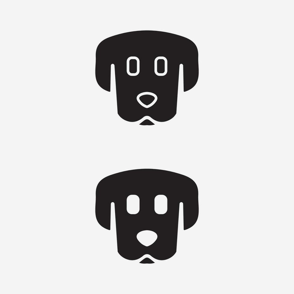 perro logo y icono animal vector ilustración diseño gráfico