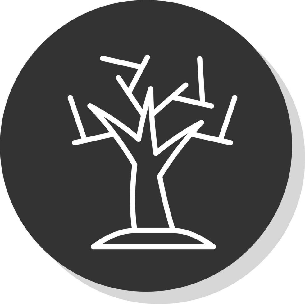 Dry Tree Vector Icon Design