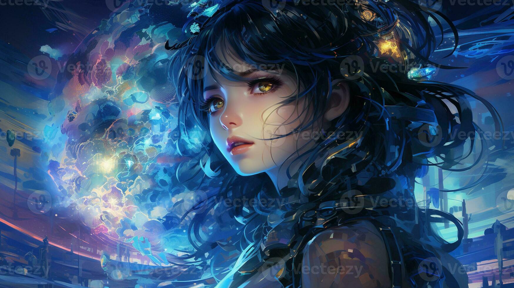 embark on an extraordinary odyssey, digital art illustration, Generative AI photo