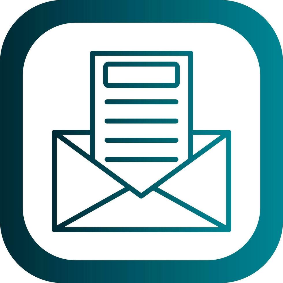 Newsletter Vector Icon Design