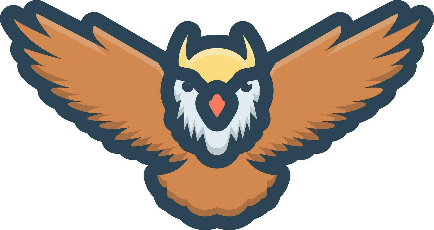 color icon for eagles vector