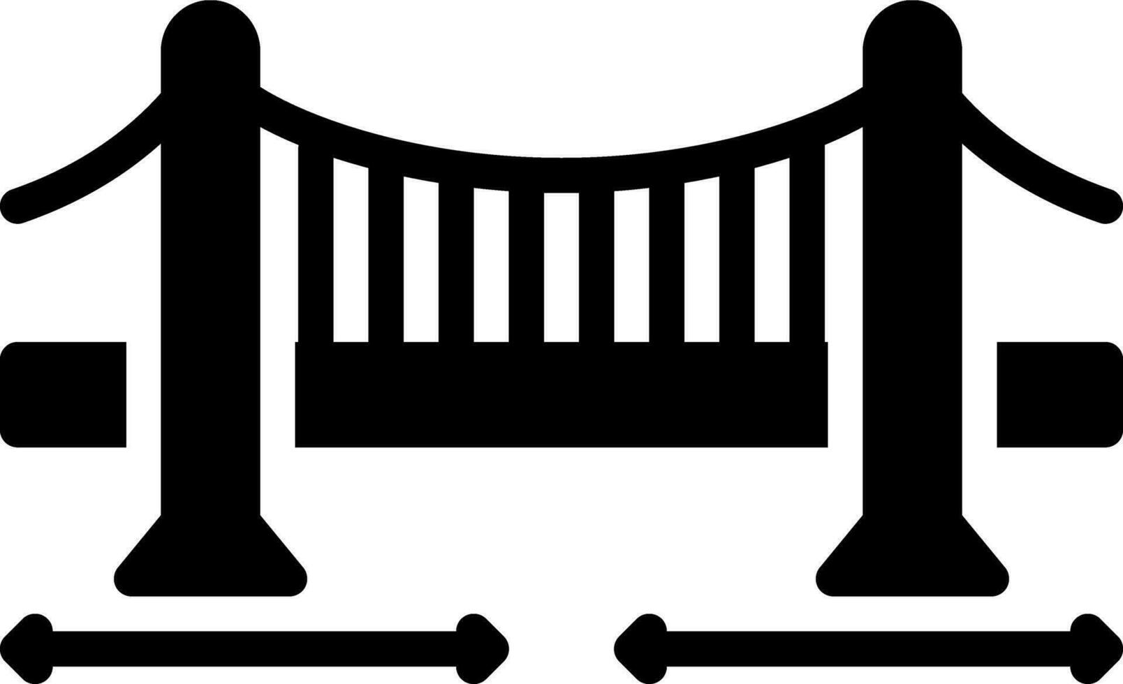 solid icon for span vector