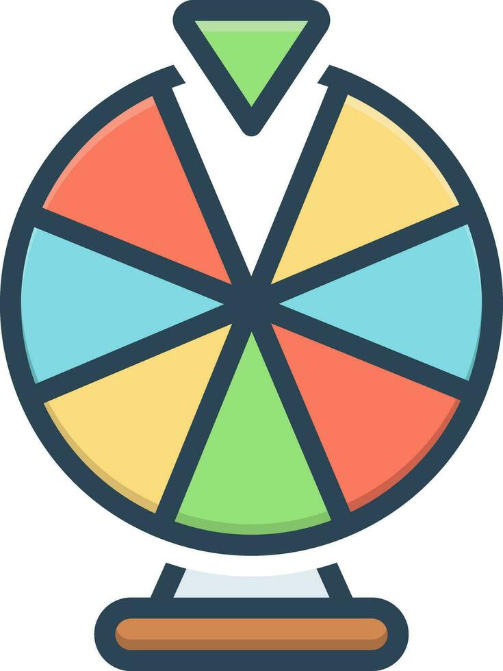 color icon for fortune vector