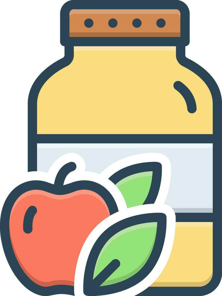 color icon for supplement vector