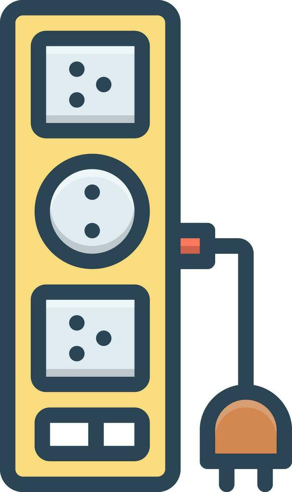 color icon for strip vector
