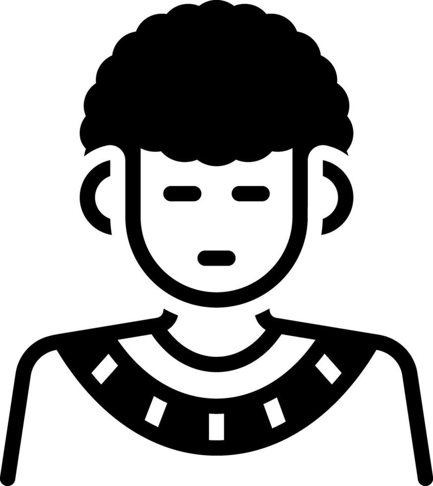 solid icon for african vector