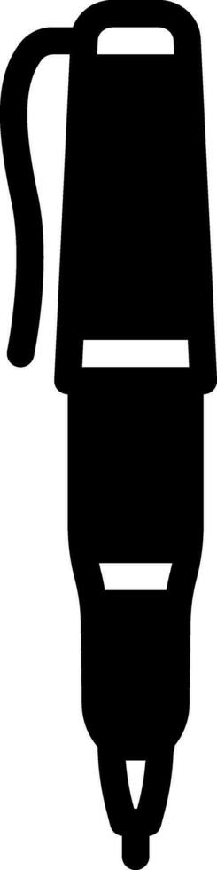 solid icon for pen vector