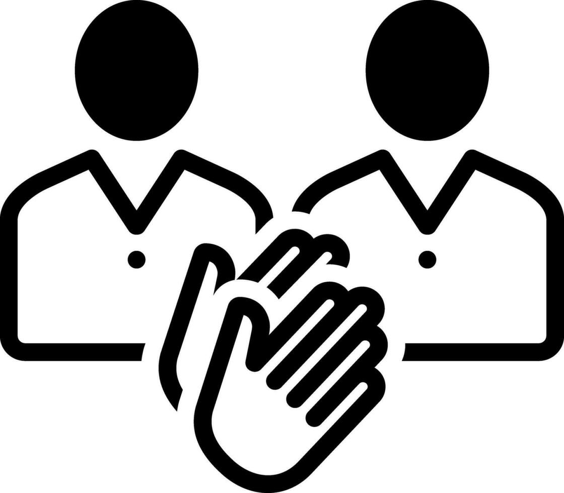 solid icon for encourage vector