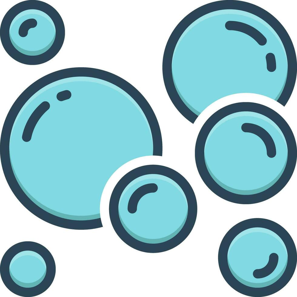 color icon for bubble vector