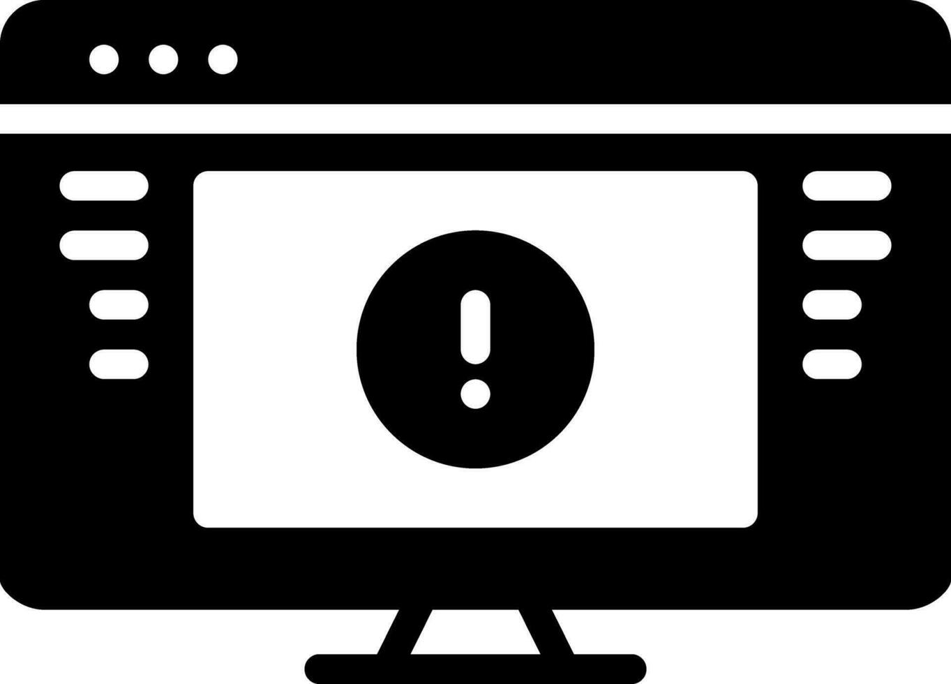 solid icon for unauthorized vector
