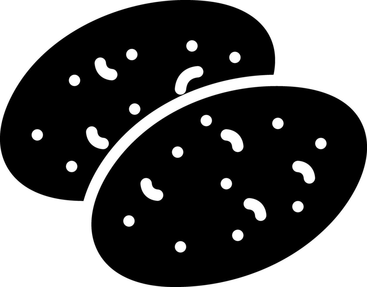 solid icon for potatoes vector