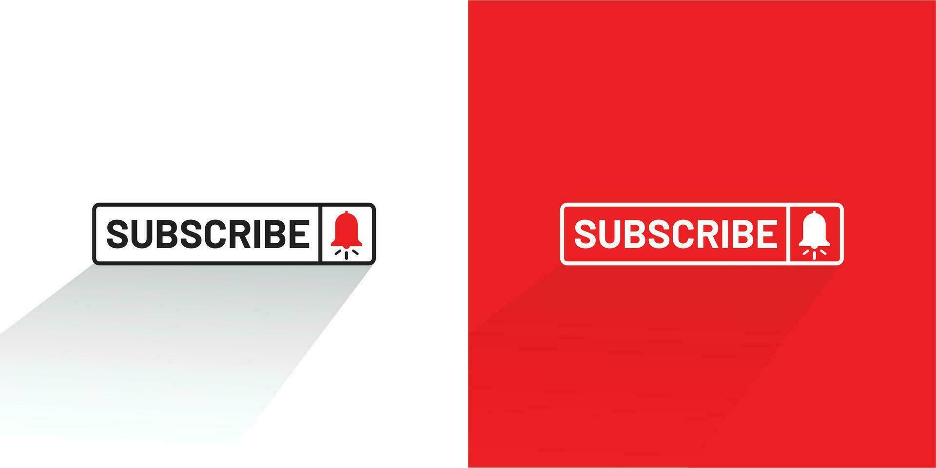 Subscribe button. linear icon. Line with editable stroke. for a channel, or vlog or Social media vector