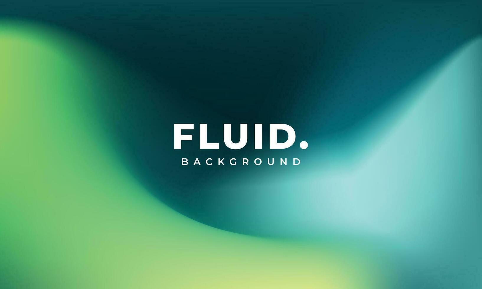 Green fluid gradient mesh background template copy space. Liquid and smooth color gradation backdrop design for poster, banner, cover, magazine, or presentation. vector