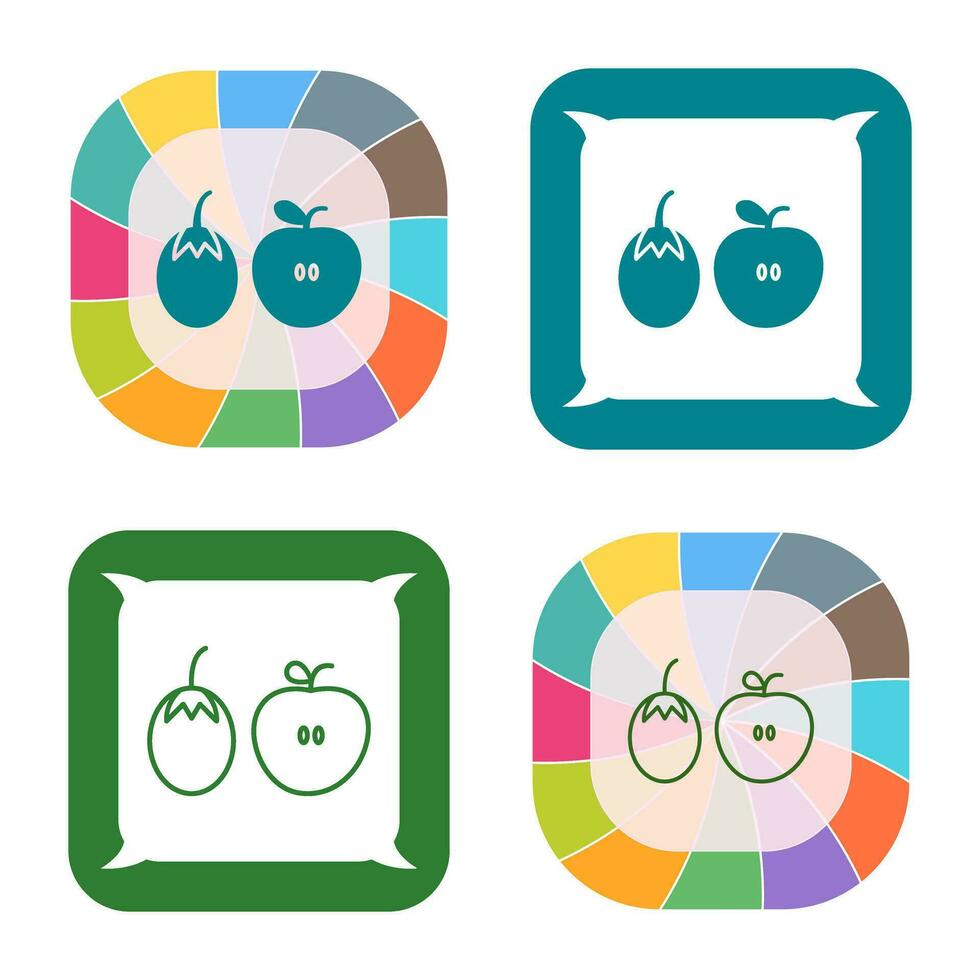 Fruits and VVegetables Vector Icon