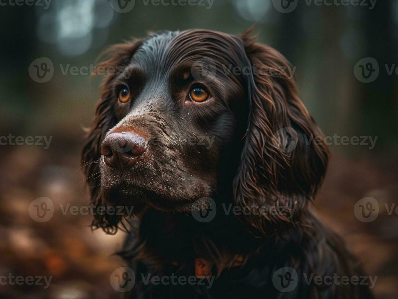 Boykin Spaniel dog created with Generative AI technology photo