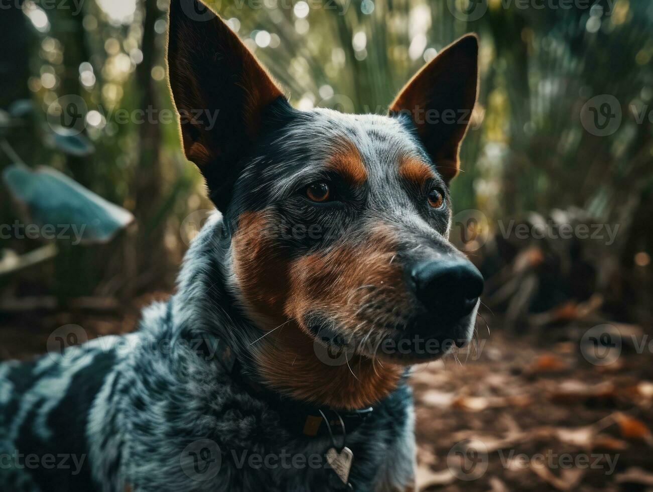 Australian Cattle dog created with Generative AI technology photo