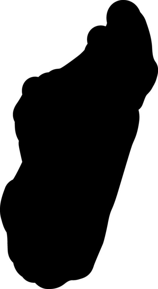 solid icon for madagascar vector