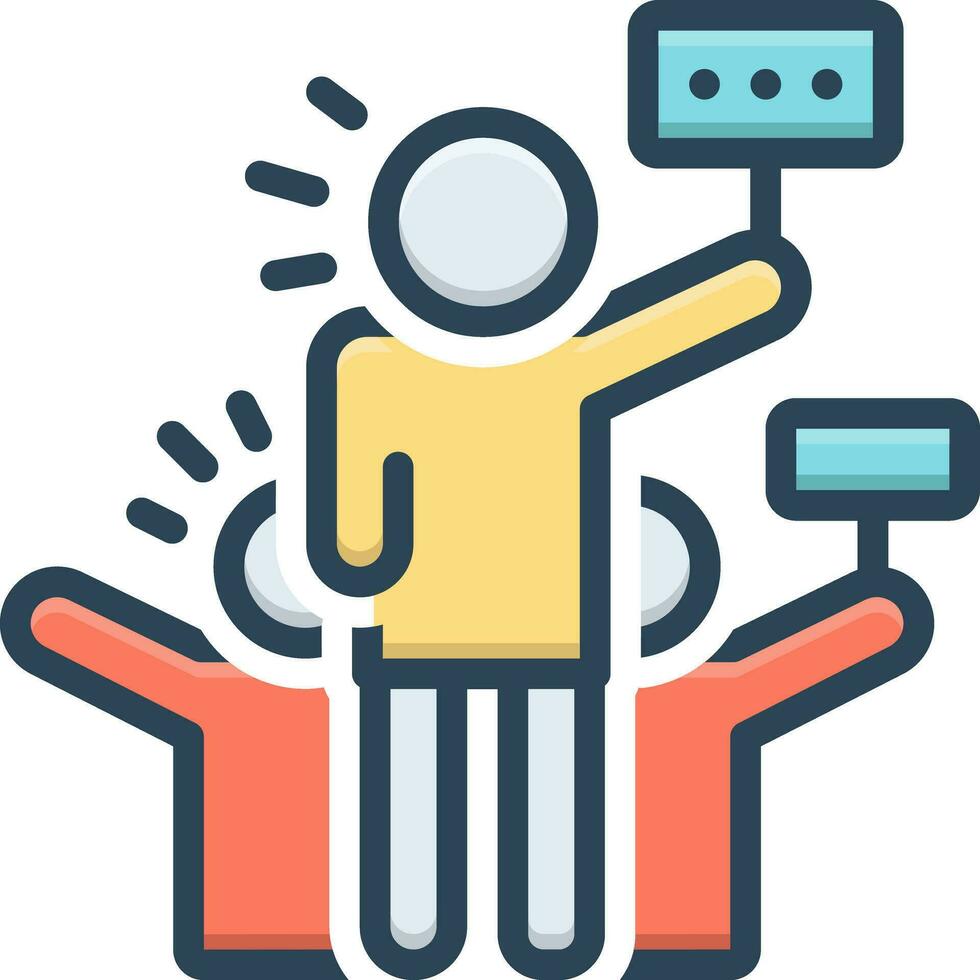 color icon for rally vector