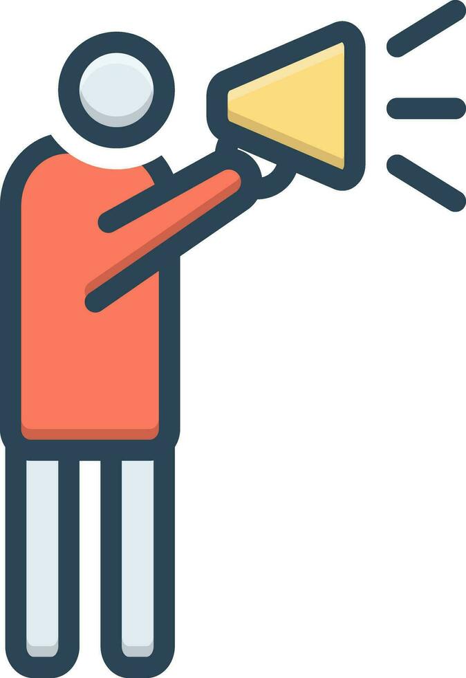 color icon for ambassador vector