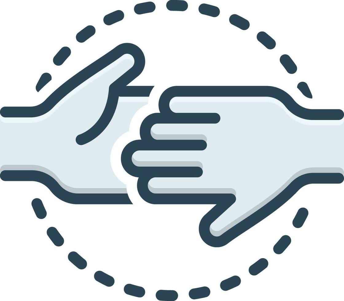 color icon for committed vector