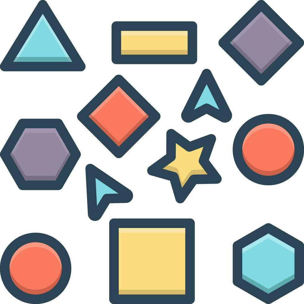 color icon for various vector