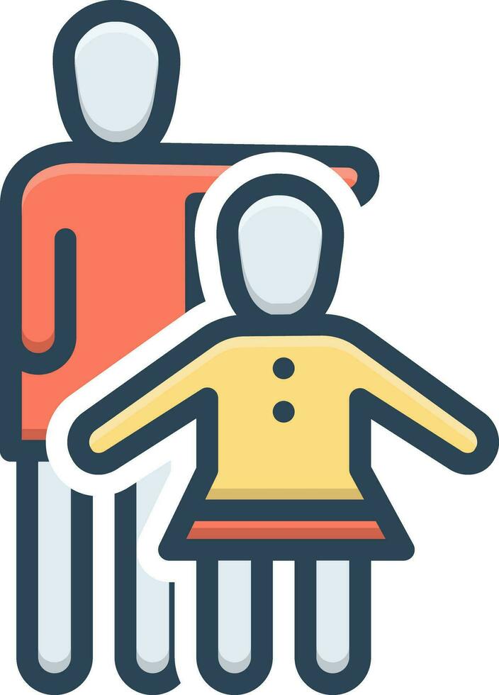 color icon for minor vector