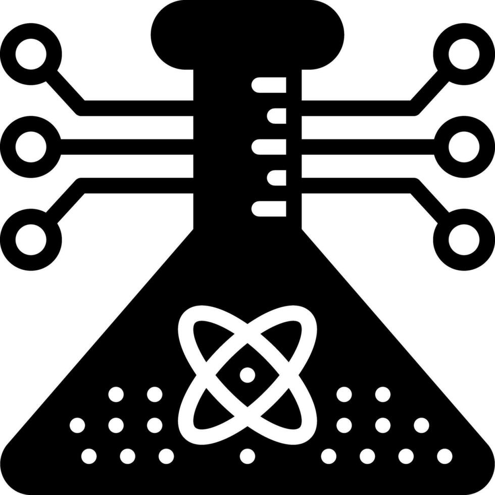 solid icon for stem vector