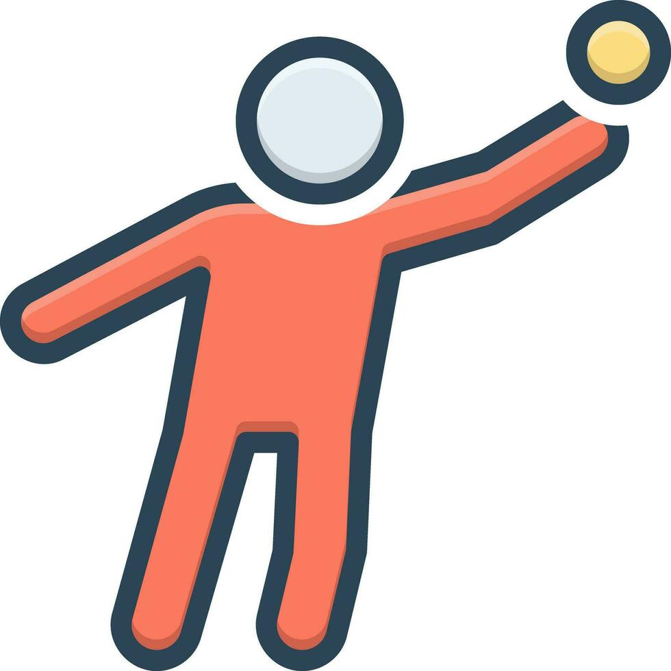 color icon for catch vector