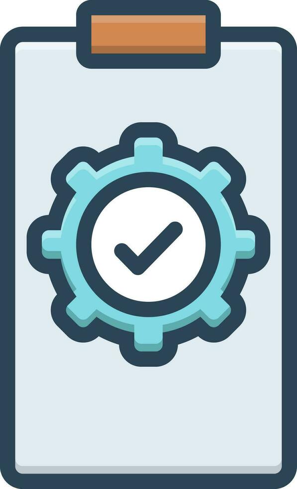 color icon for execute vector