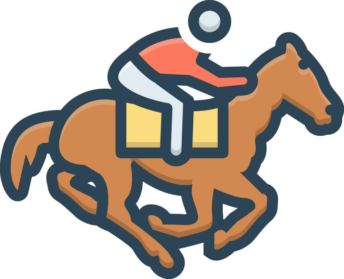 color icon for derby vector