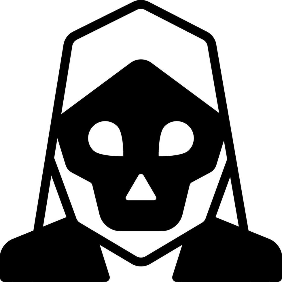 solid icon for doom vector