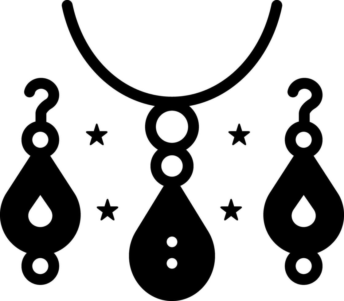 solid icon for jewellery vector