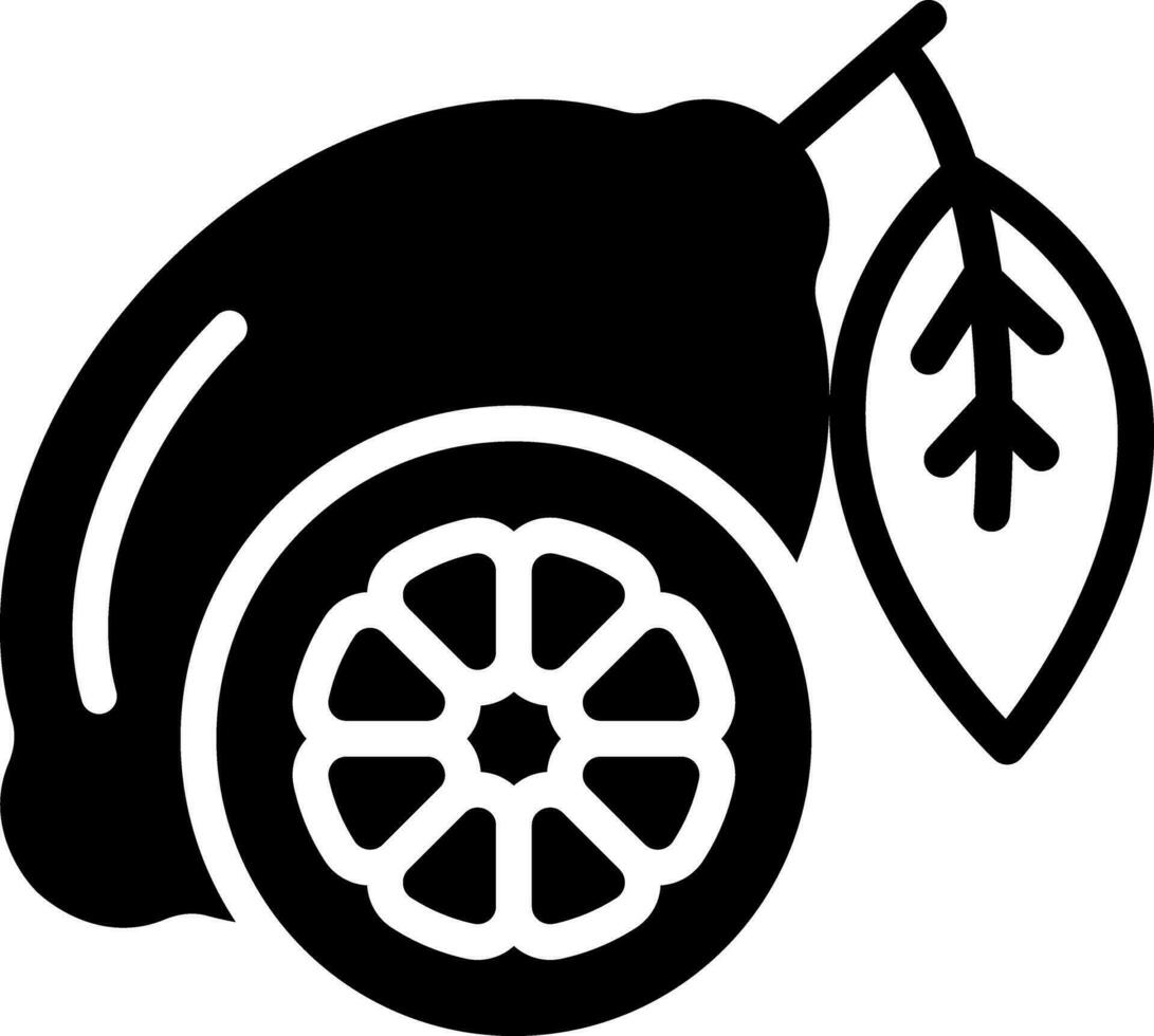 solid icon for lime vector