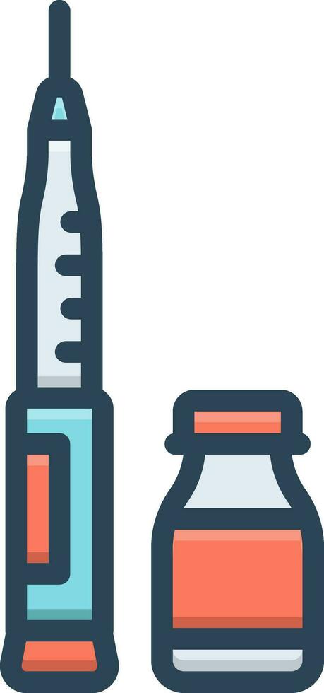 color icon for insulin vector