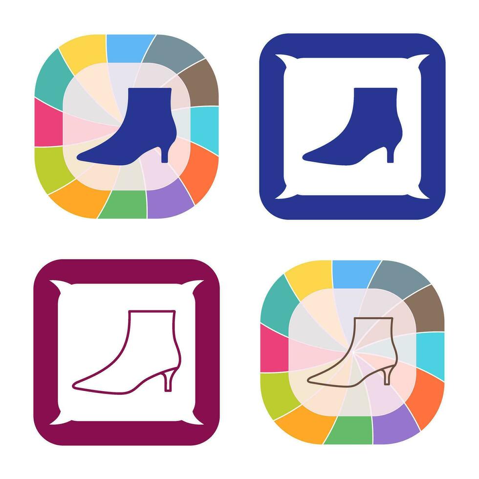 Boots with Heels Vector Icon