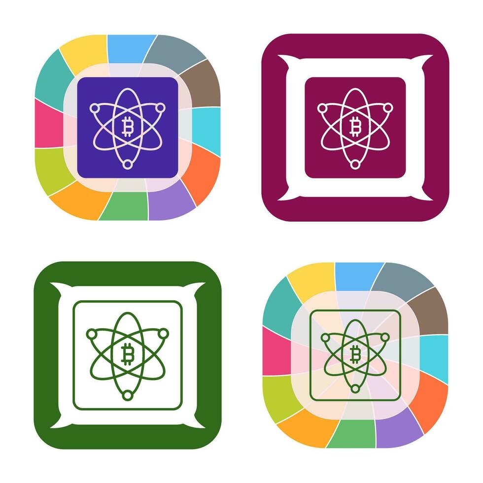 Bitcoin Science Vector Icon