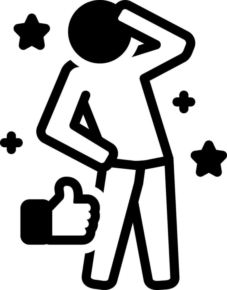 solid icon for perform vector