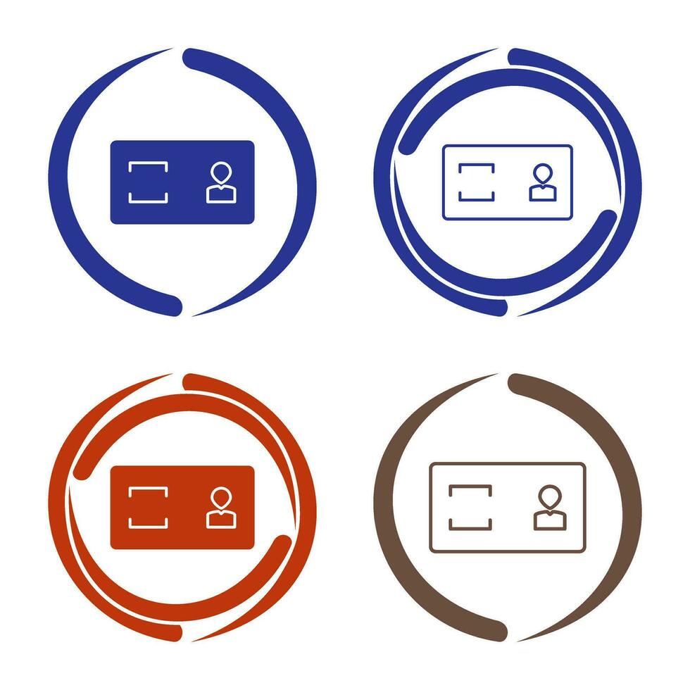 Unique Membership Card Vector Icon