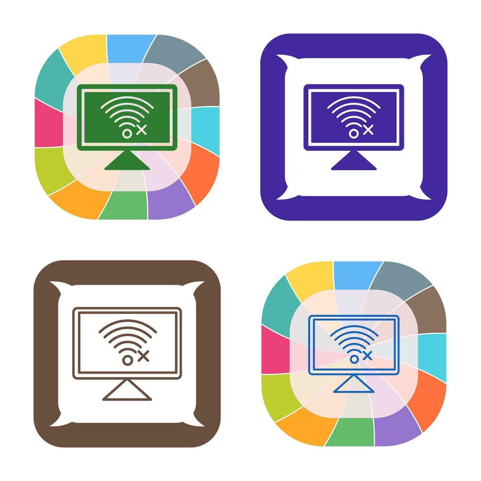 Disconnected Network Vector Icon