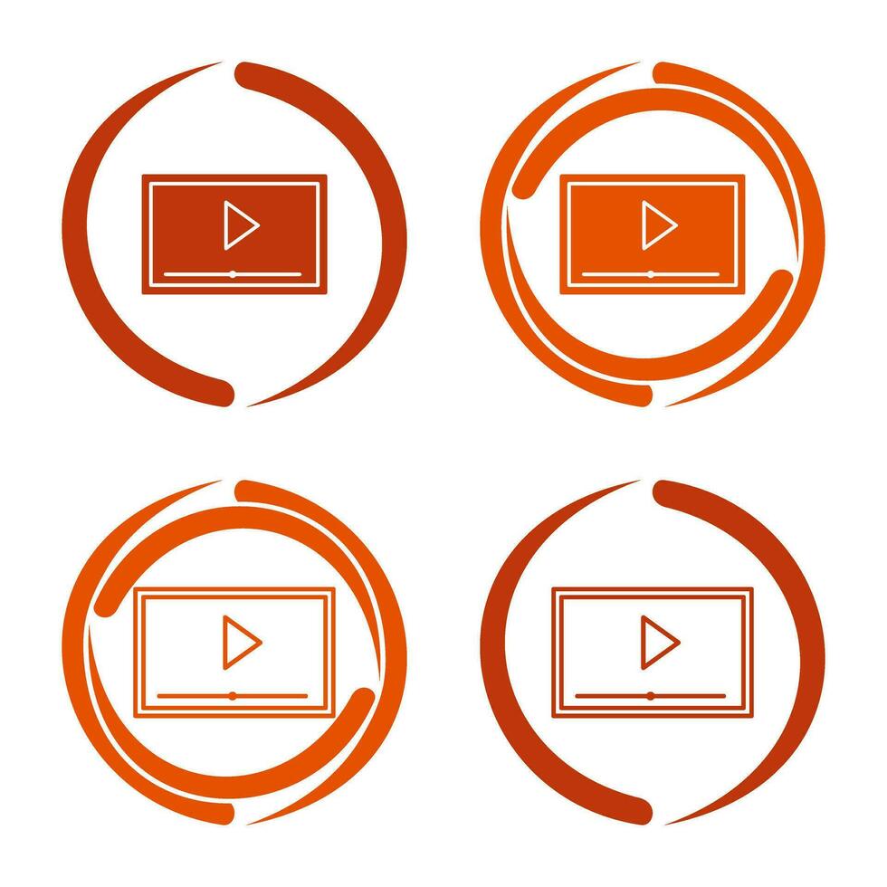 Video Screening Vector Icon