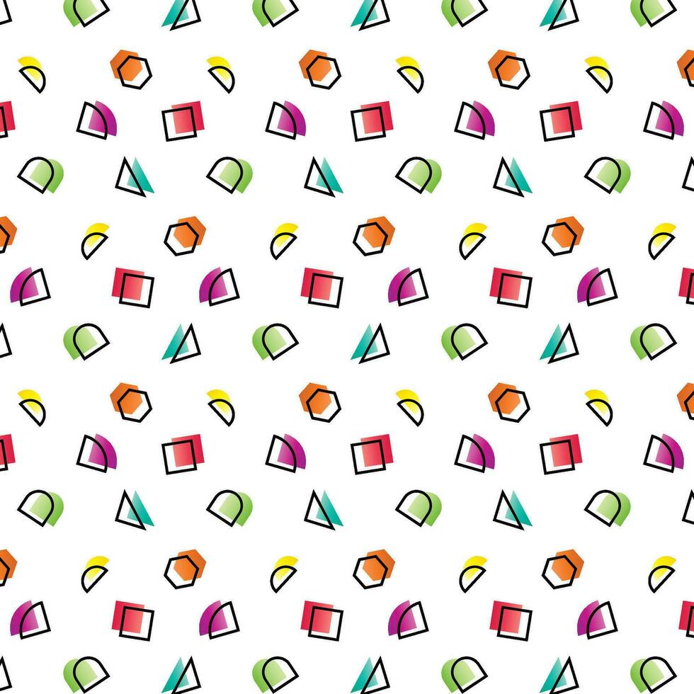 trendy modern geometry abstract pattern background vector design